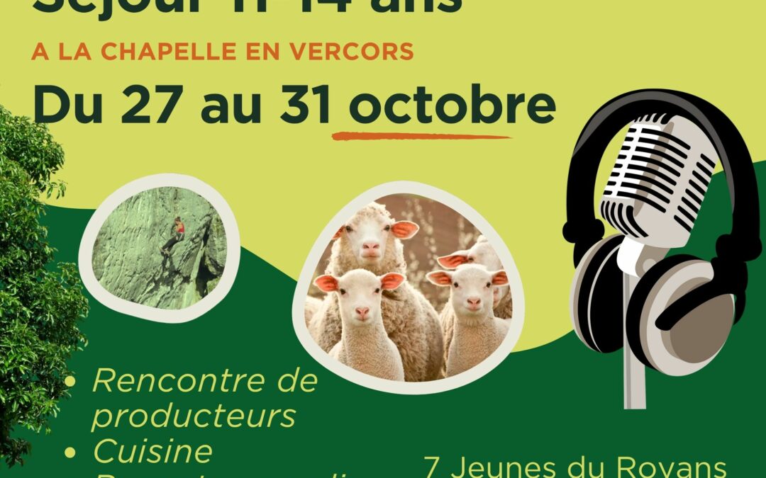 Séjour 11-14 ans Verta’Kebab du lundi 27 au vendredi 31 octobre
